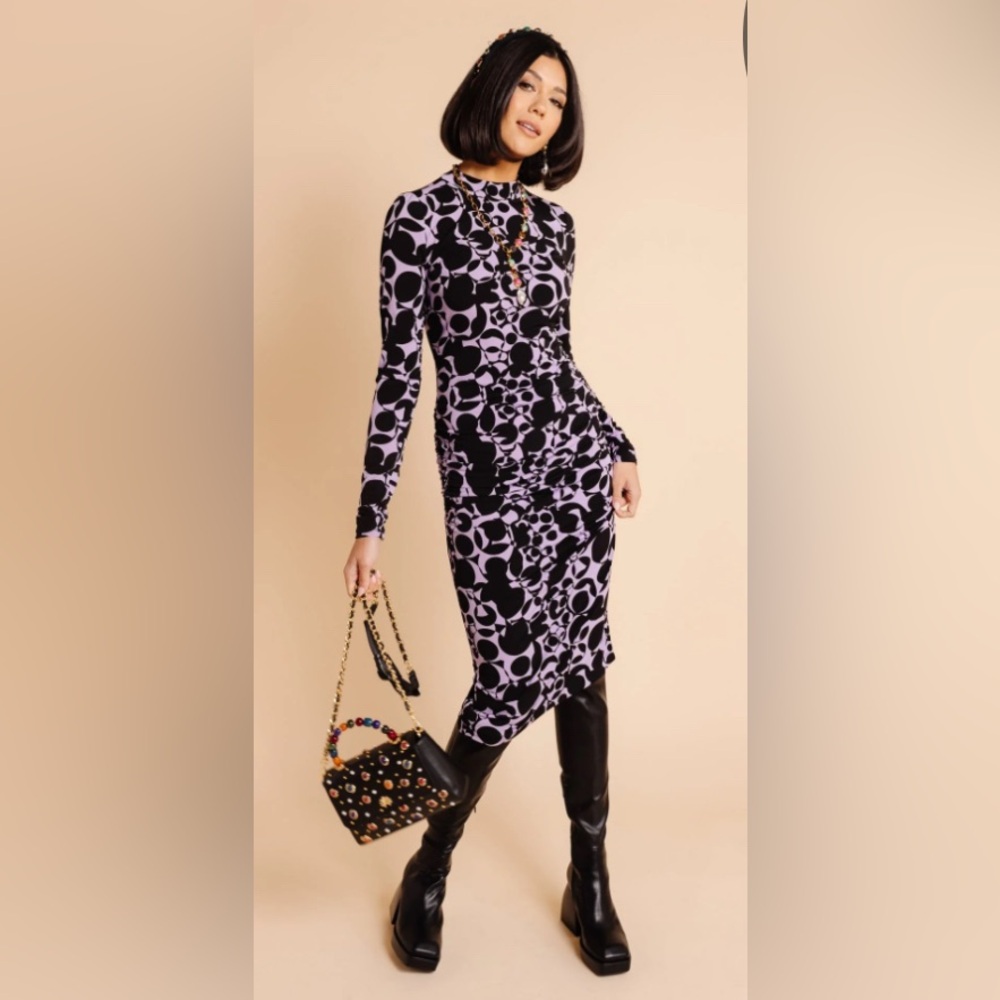 Rachel Parcell | Retro Print Column Dress